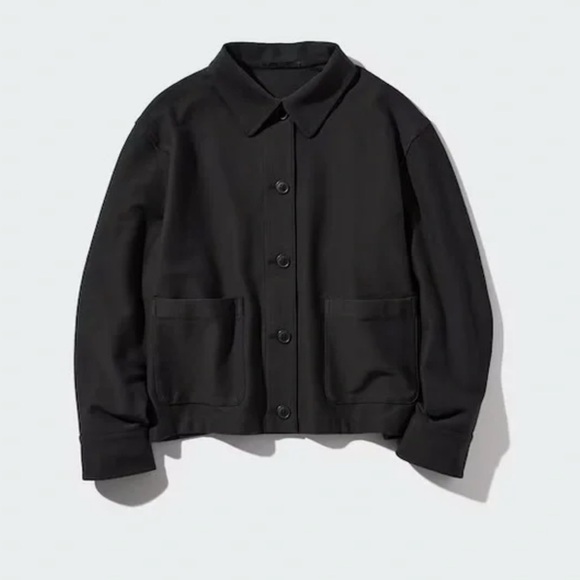 Uniqlo Jackets & Blazers - Uniqlo Jersey Relaxed Jacket Oversized Black Size Medium